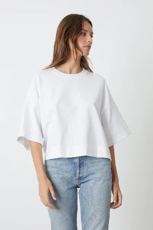 AIMEE OVERSIZED CROPPED TEE