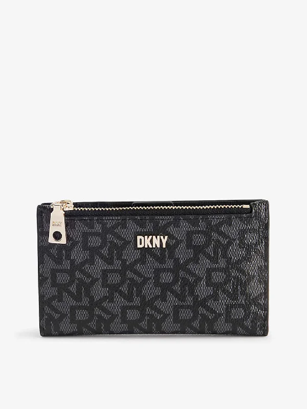 DKNY Women Black Printed Card Case