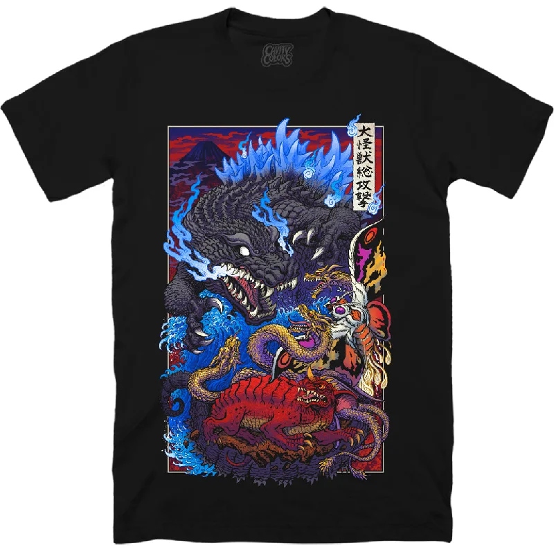 GODZILLA, MOTHRA AND KING GHIDORAH (GMK) - T-SHIRT