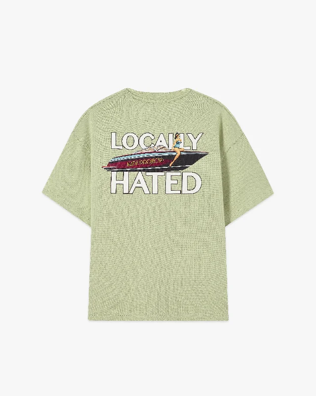 LOCALLY HATED TEE PALE GREEN