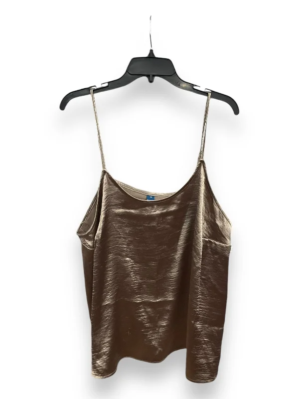 Top Sleeveless By Old Navy In Gold, Size: 2x