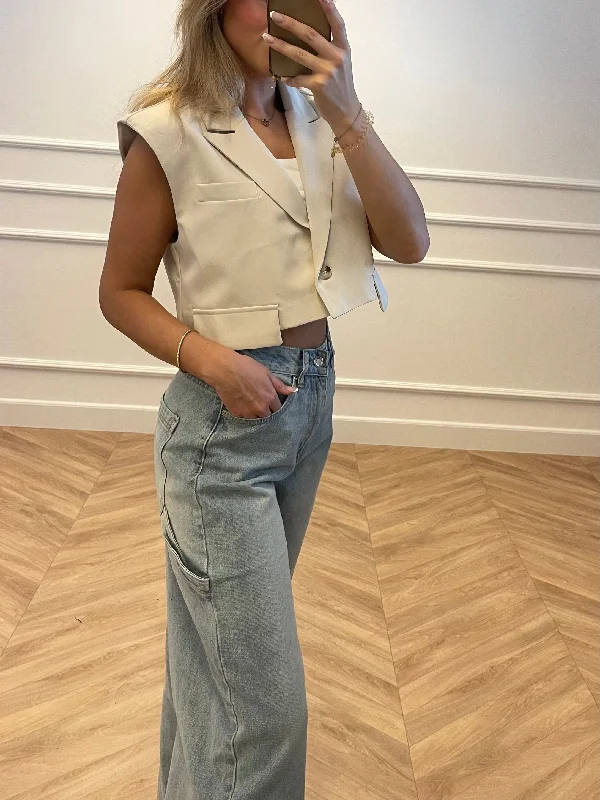 Beige Gillet