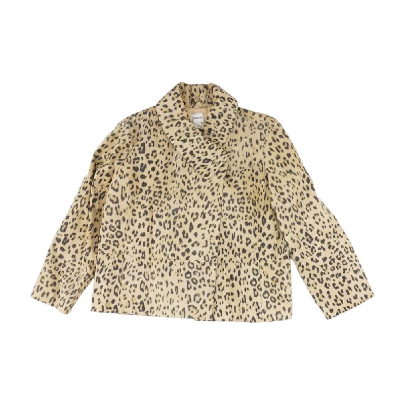 Beige Animal Print Jacket