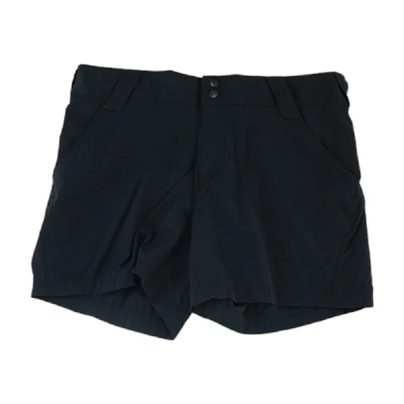 Black Solid Active Shorts