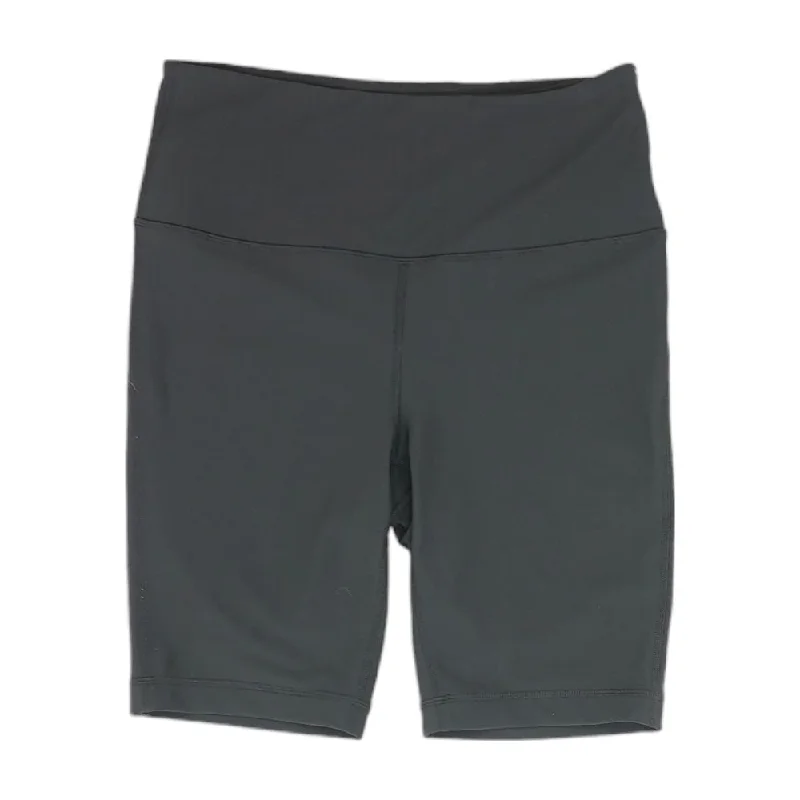 Black Solid Active Shorts