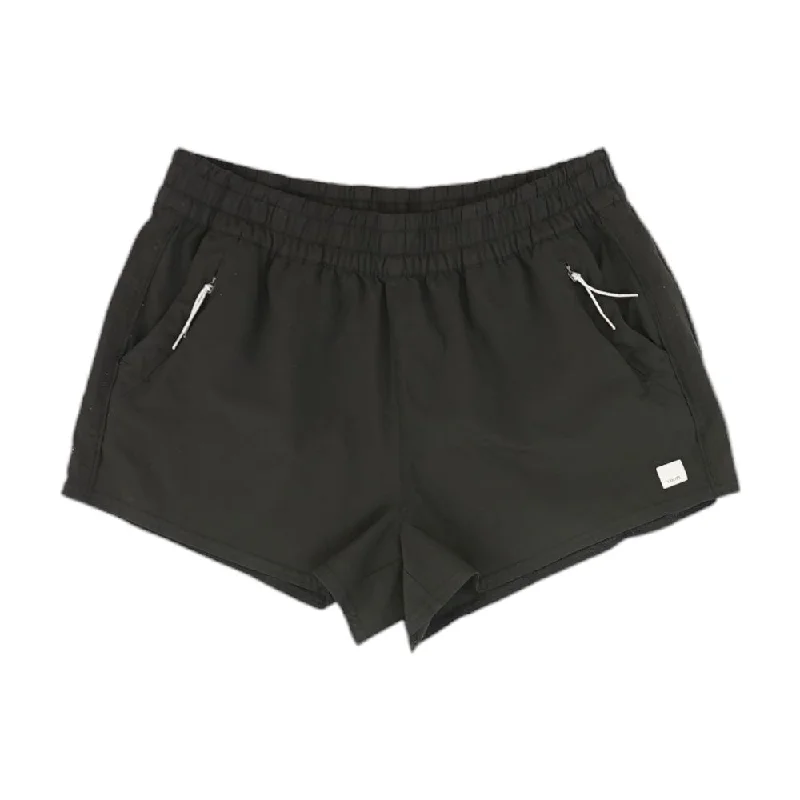 Black Solid Active Shorts