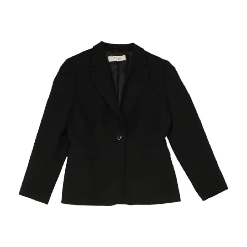 Black Solid Blazer