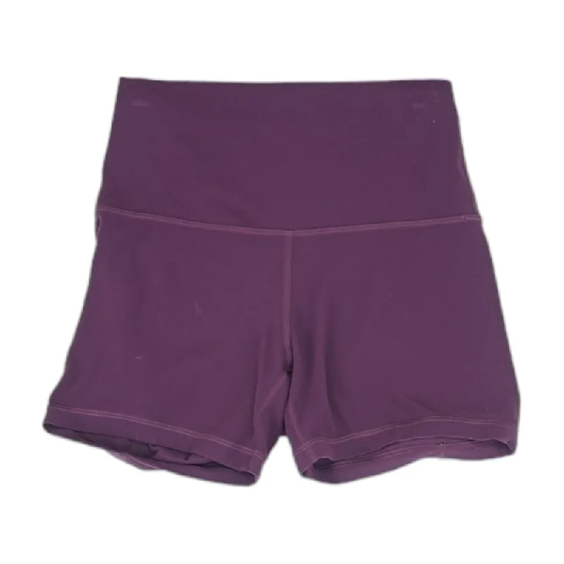 Burgundy Solid Active Shorts