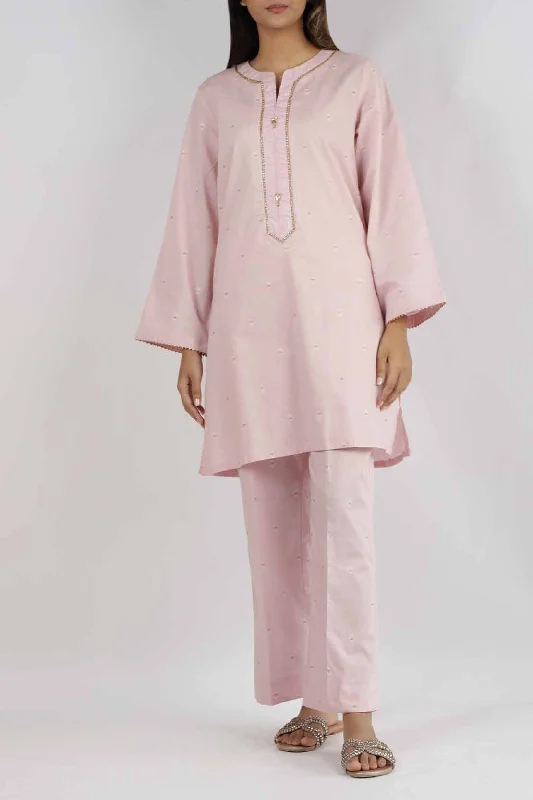 Cotton Jacquard Stitched 2 Piece (Shirt/Trouser)