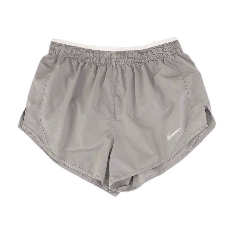 Gray Solid Active Shorts