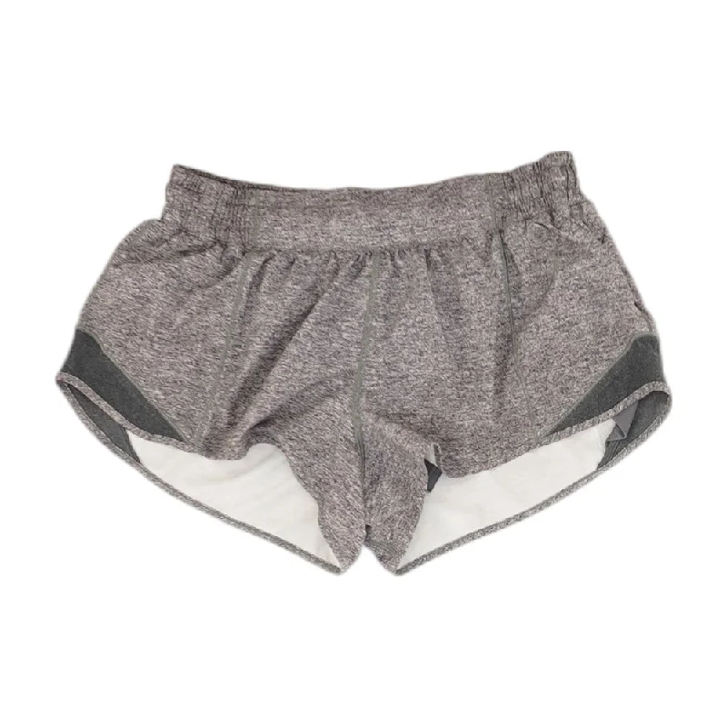 Gray Solid Active Shorts