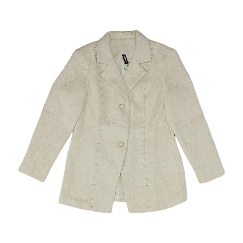 Ivory Solid Blazer