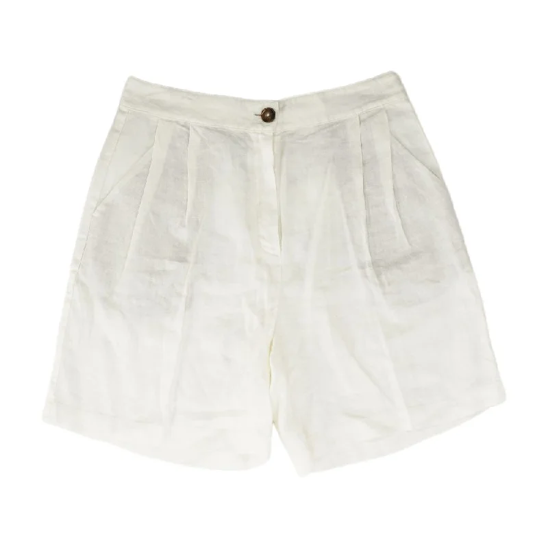 Ivory Solid Shorts