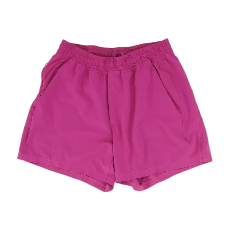 Magenta Solid Active Shorts