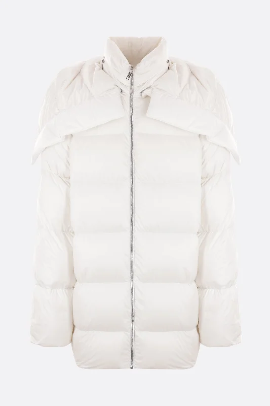 Cyclopic nylon oversize down jacket