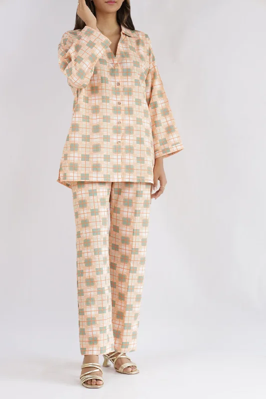 Printed Khaddar Stitched 2 Piece (Shirt/Trouser)