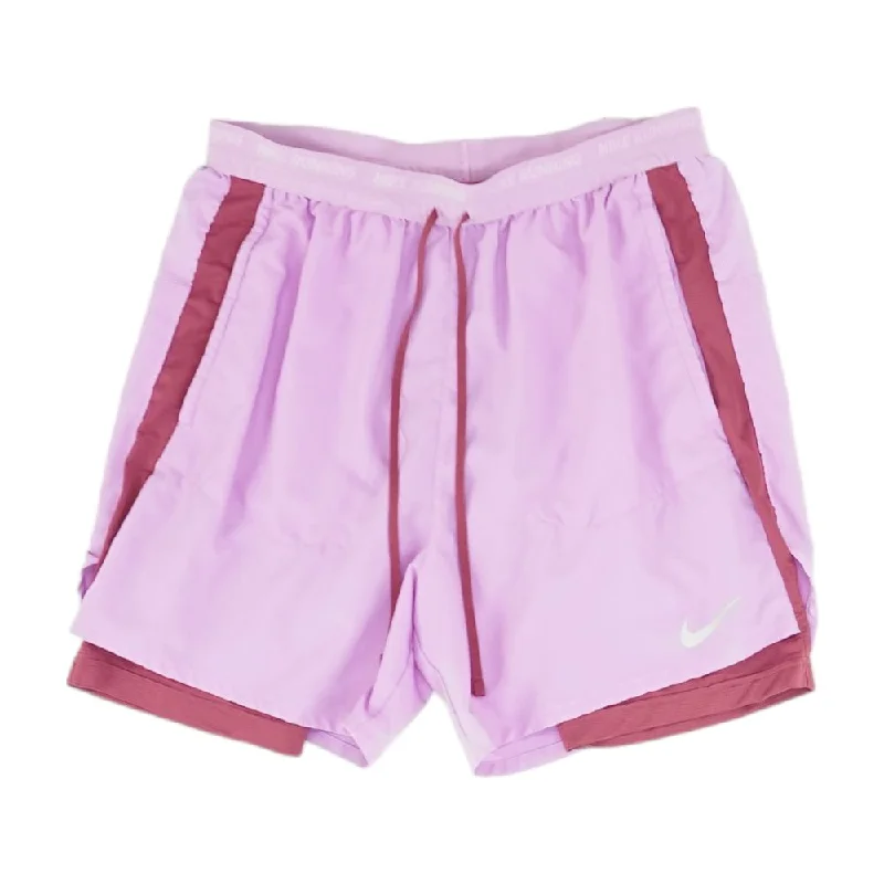 Purple Color Block Active Shorts