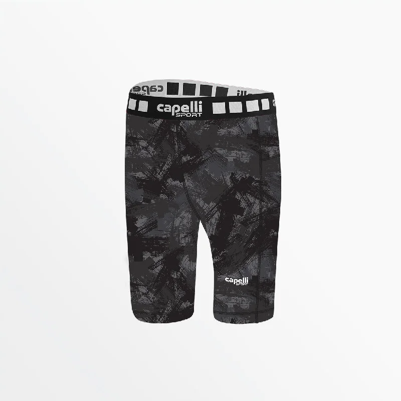 WOMEN'S CAMO STROKES BIKER SHORTS