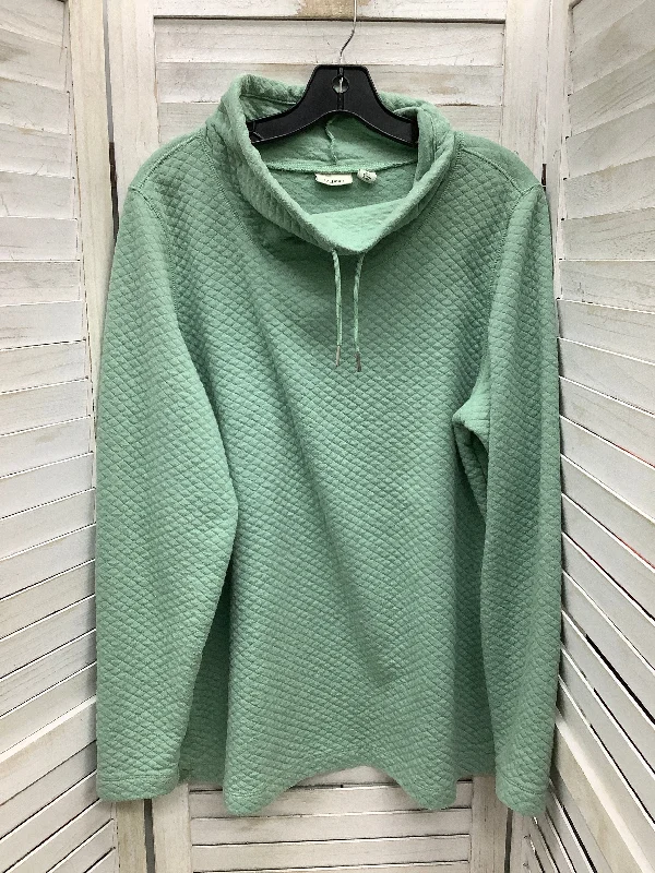 Top Long Sleeve By L.l. Bean In Green, Size: Xl