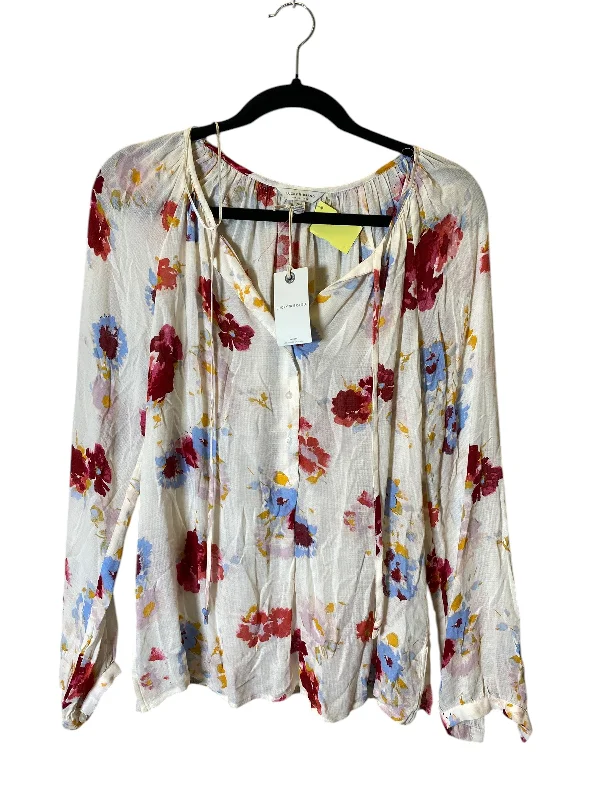 Top Long Sleeve By Lucky Brand In Floral Print, Size: Sp