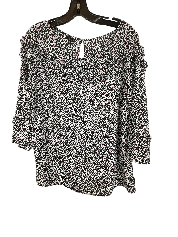 Top Long Sleeve By Talbots In Black, Size: 1x