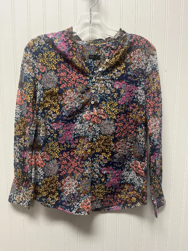 Top Long Sleeve By Talbots In Blue, Size: Xs