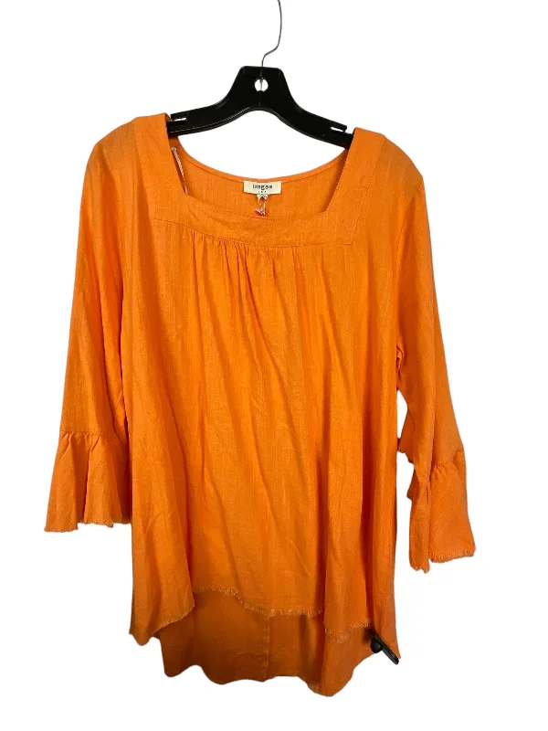 Top Long Sleeve By Umgee In Orange, Size: L