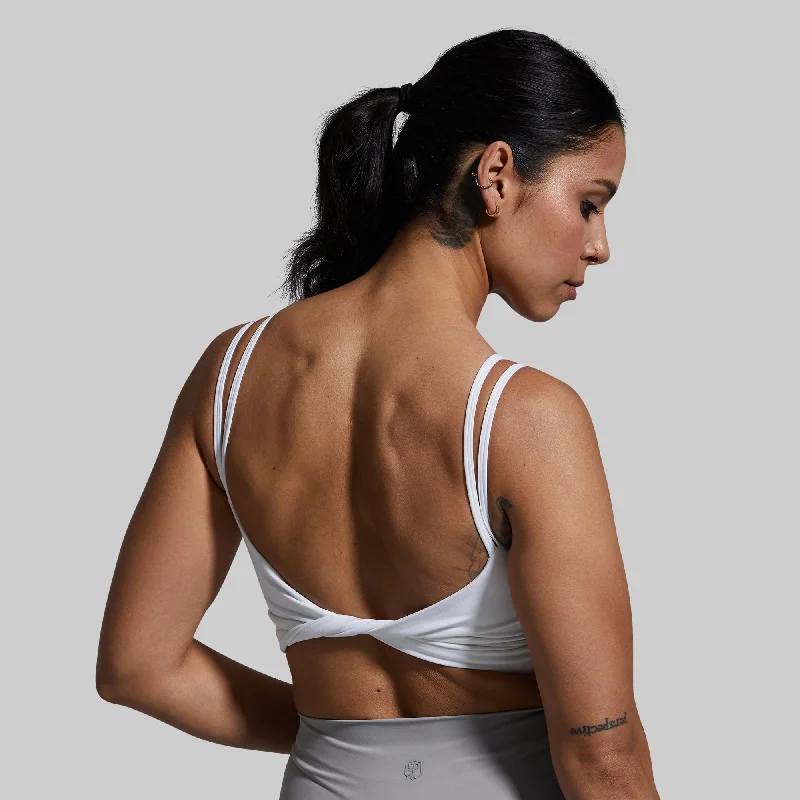 Don't Get It Twisted Sports Bra (White)