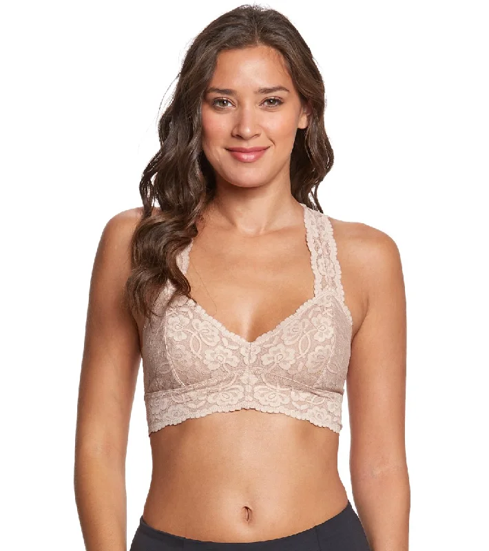 Free People Galloon Lace Racerback Bra Nude