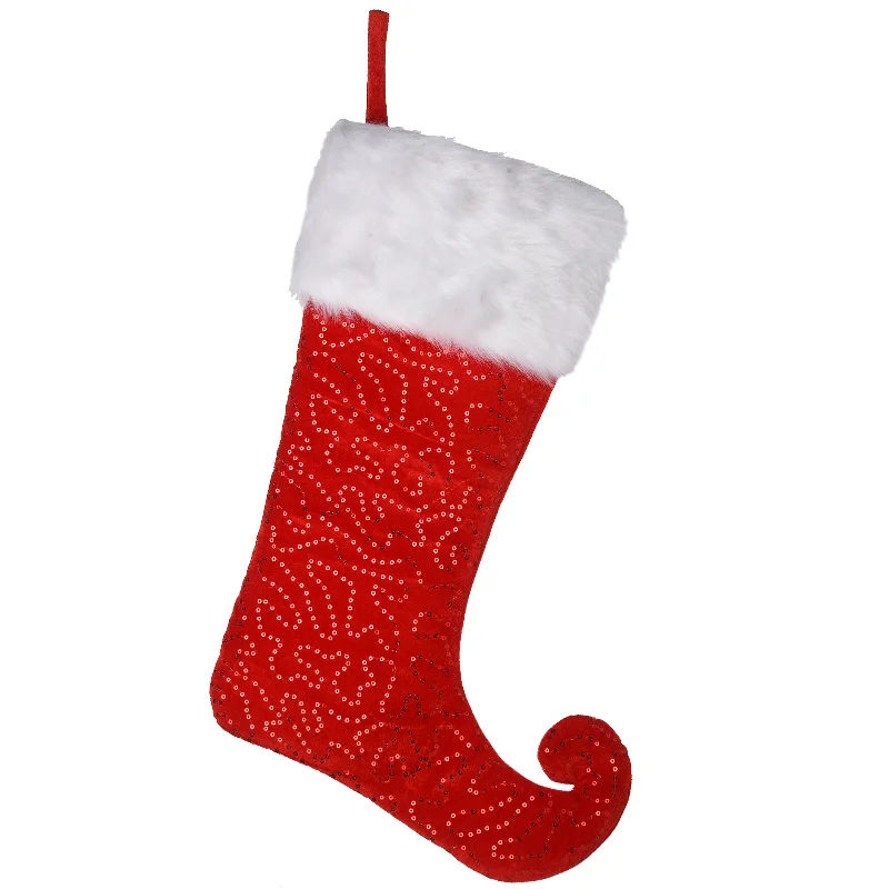 21 in. General Store Collection Jester Style Red Stocking