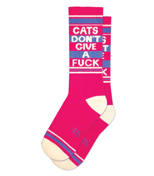 Cats Don't Give a F*** Socks from Gumball Poodle