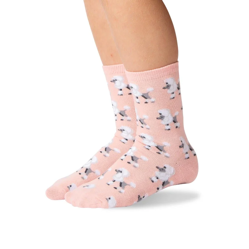 Hot Sox Kids Poodles Crew Socks