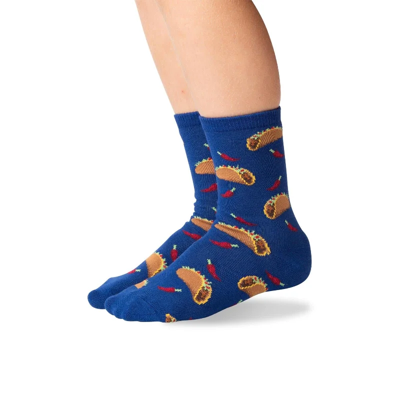 Hot Sox Kids Tacos Crew Socks