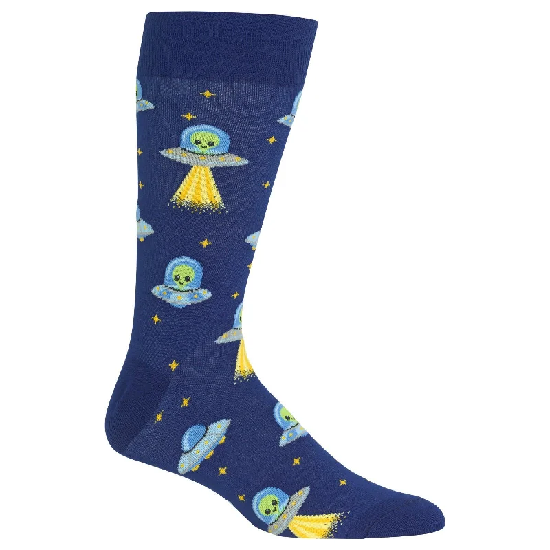 Hot Sox Mens Alien Crew Socks