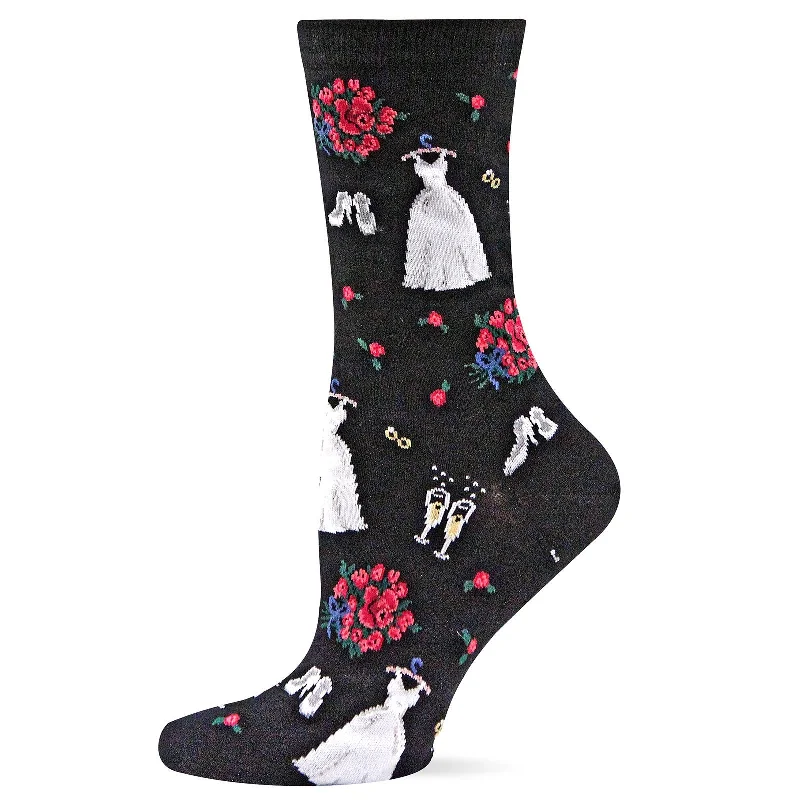 Hot Sox Womens Wedding Dresses Crew Socks