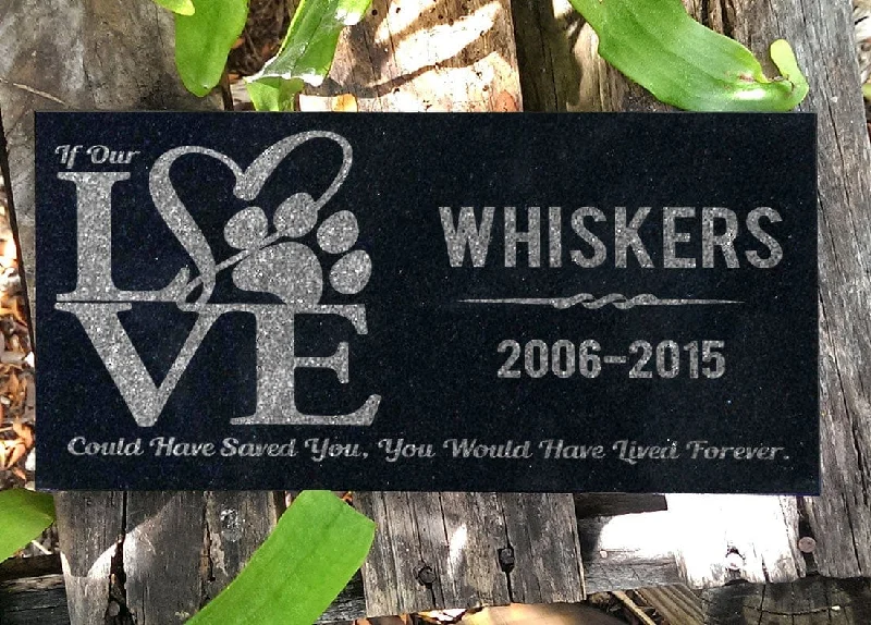 If Our LOVE Could Have Save You | Personalized Pet Memorial Stone